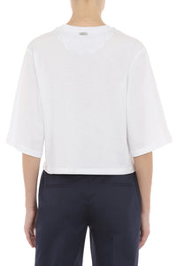 T-shirt avec broderie florale - White