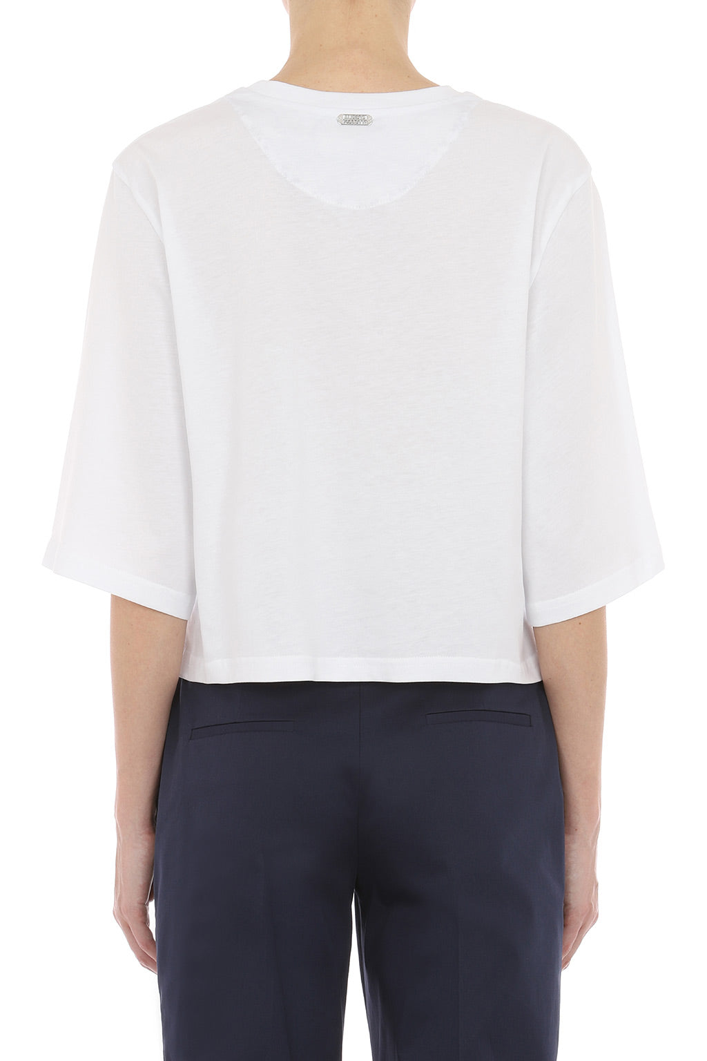 T-shirt avec broderie florale - White