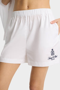 Short boxer Vendome à taille élastique - White