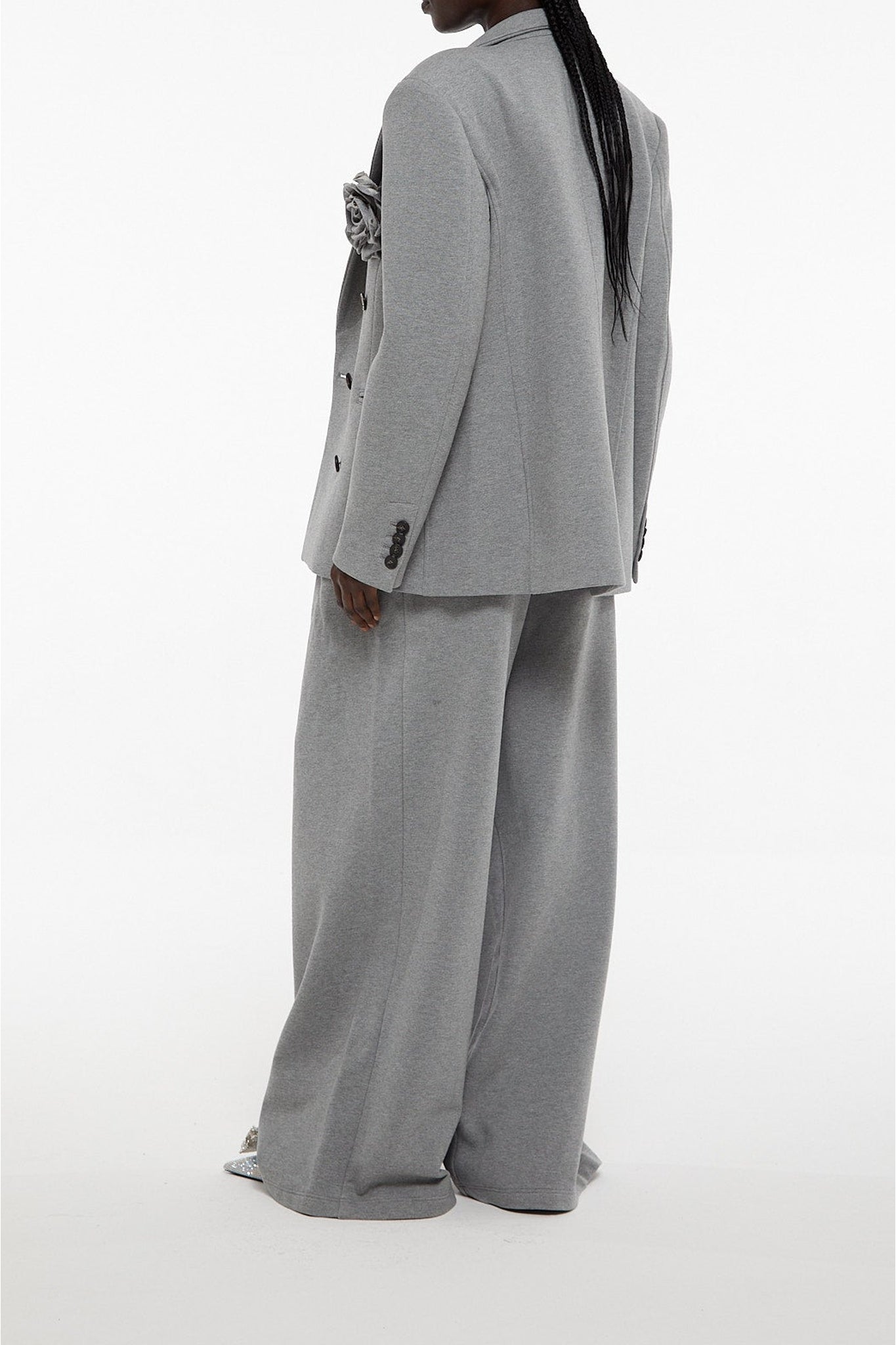 Blazer boxy double boutonnage - Grey