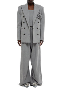 Blazer boxy double boutonnage - Grey
