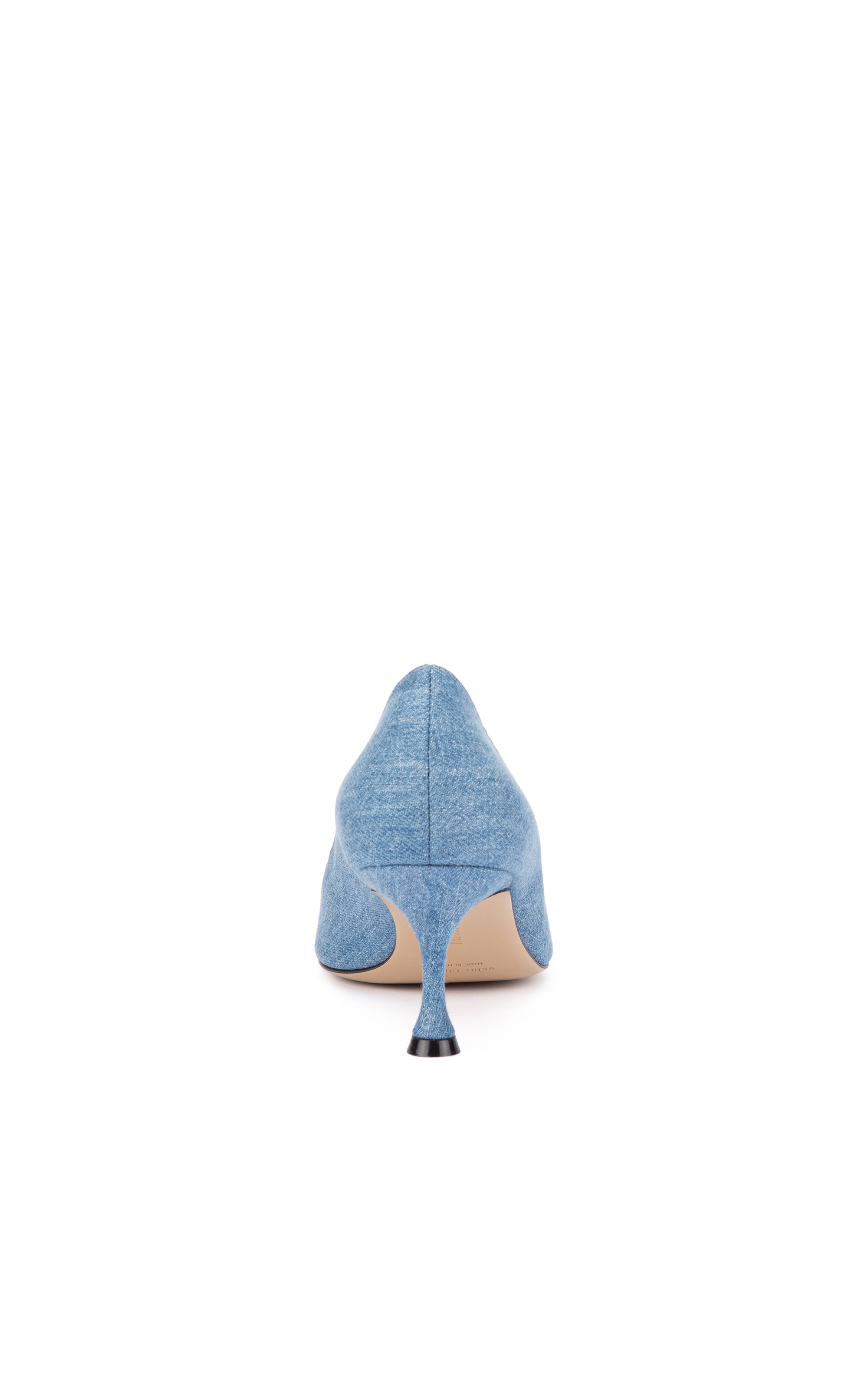 Triple Heart 65 pumps in denim & rhinestone - Denim Blue