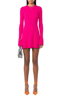 Bow halter dress - Fuchsia