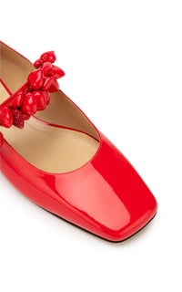 Puffy Heart ballerinas in patent leather - Red
