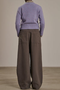GRIS PARME PANTALON VAGABOND