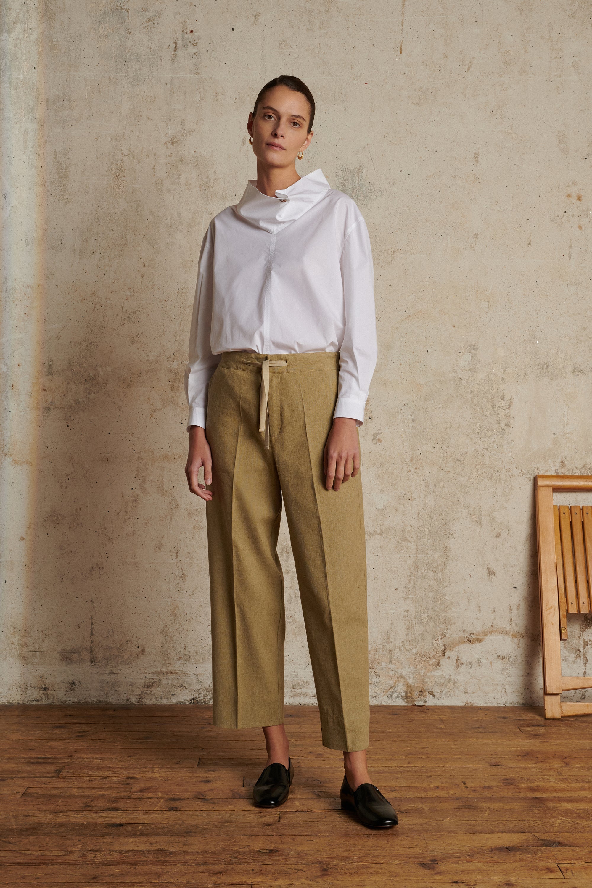 BEIGE _ Pantalon Sarajevo en coton - Beige