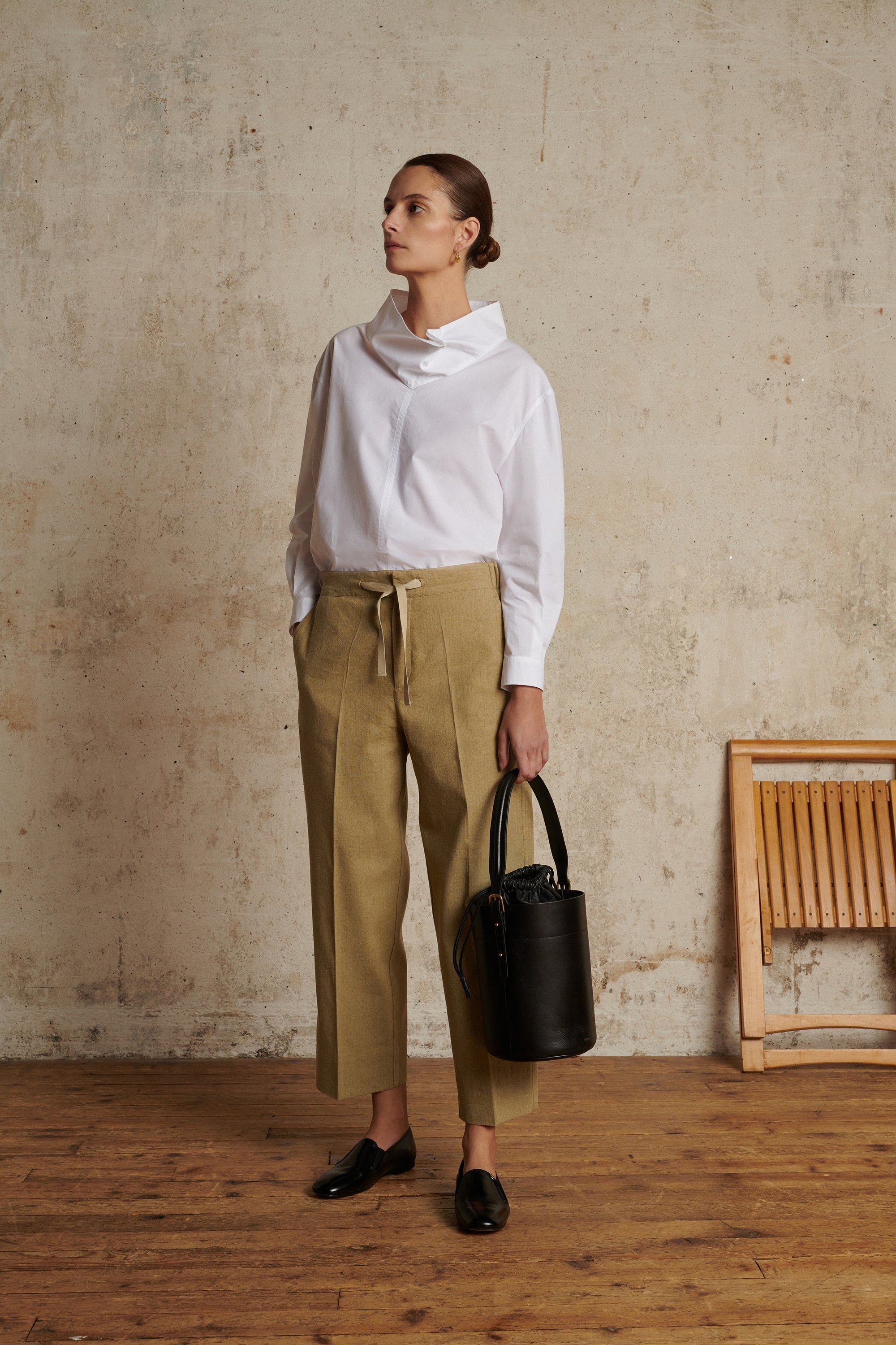 BEIGE _ Pantalon Sarajevo en coton - Beige