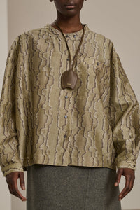 GRIS/VERT BLOUSE CHYPRE