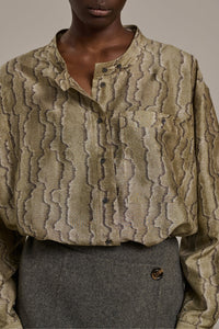 GRIS/VERT BLOUSE CHYPRE