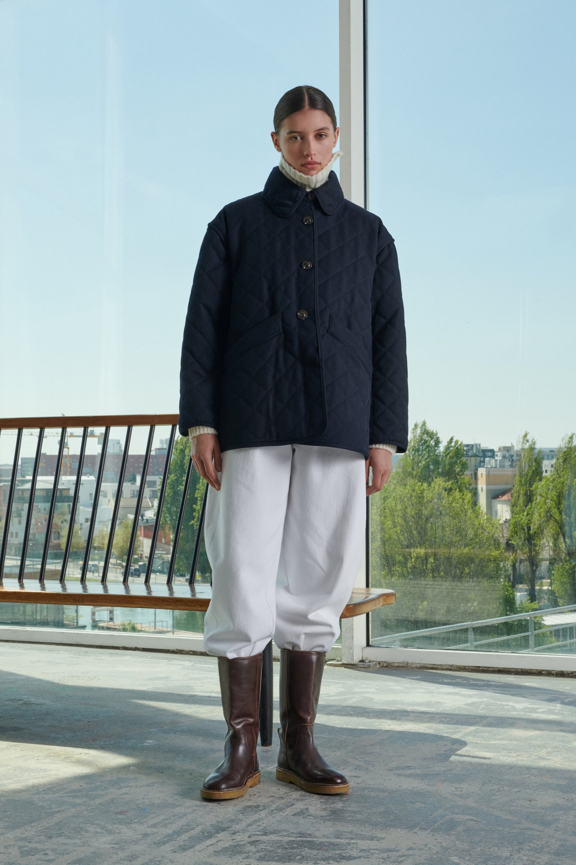 NAVY _ Manteau Riga - Navy