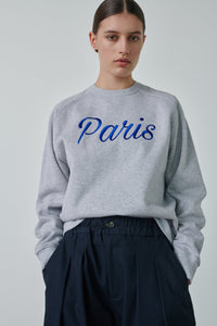 GRIS CHINE _ Sweat Thibault en coton - Gris chine