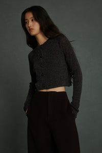 MARRON/ARGENT _ Cardigan Walden - Marron & argent