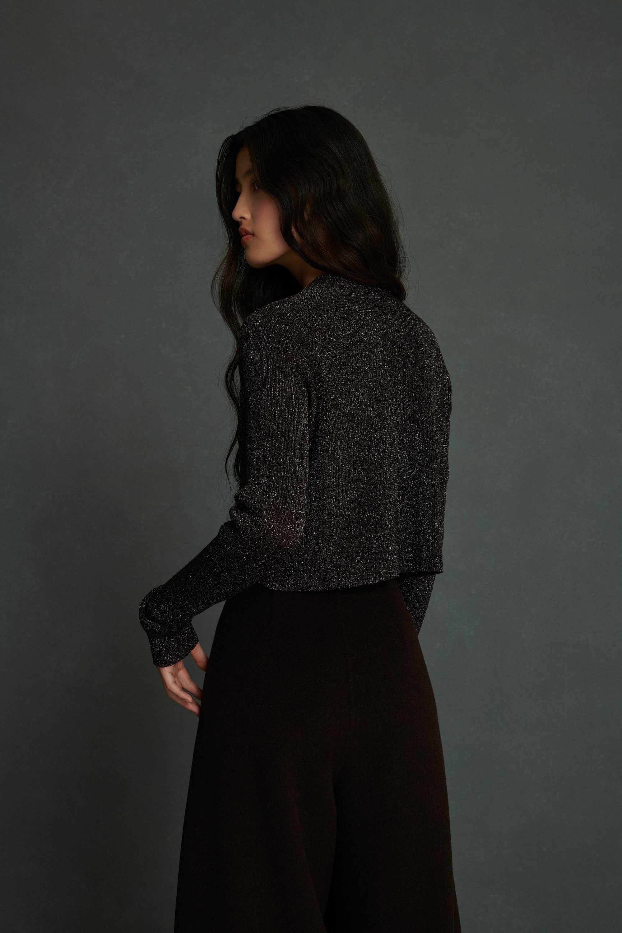 MARRON/ARGENT _ Cardigan Walden - Marron & argent