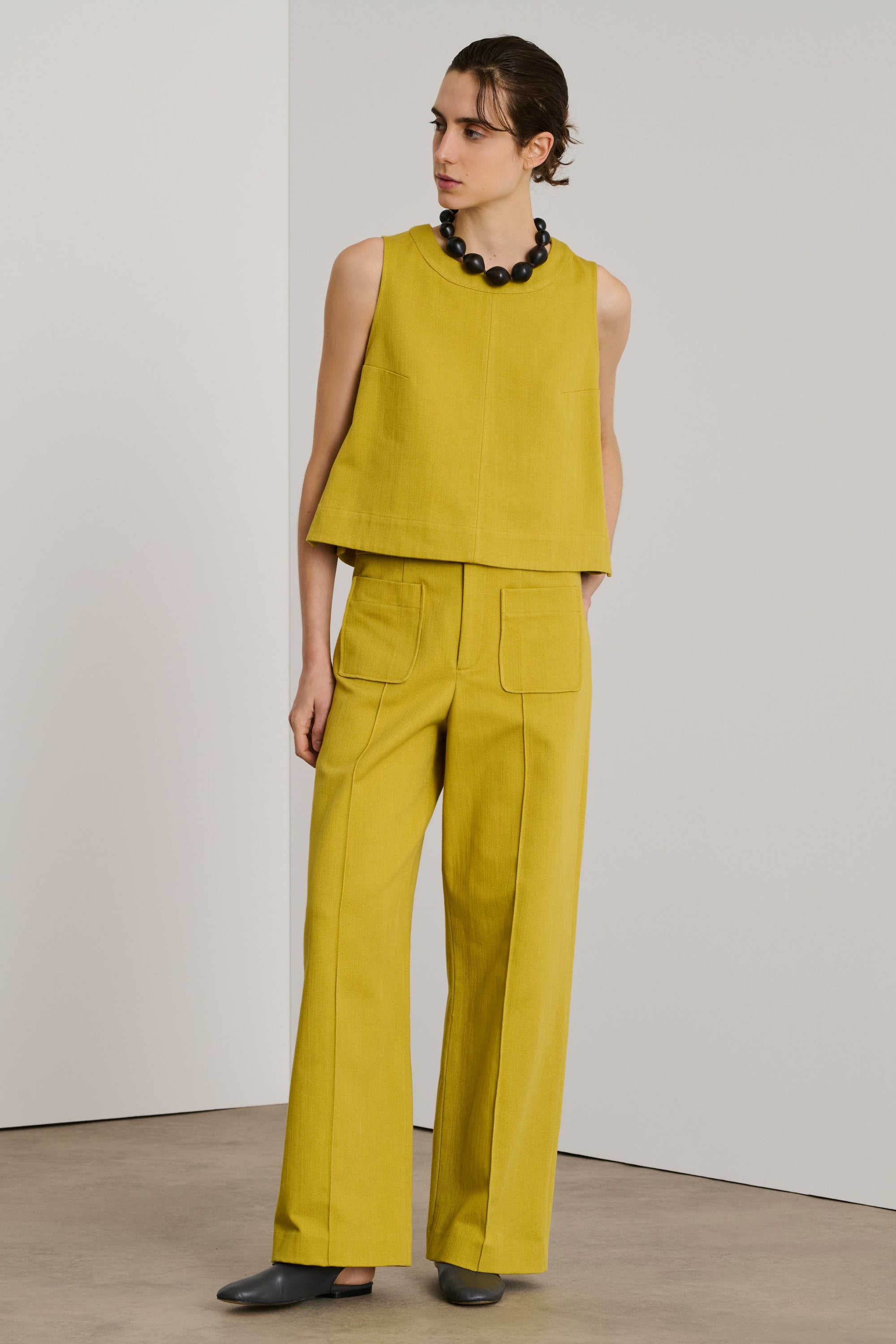 JAUNE DORE TOP PAMPA