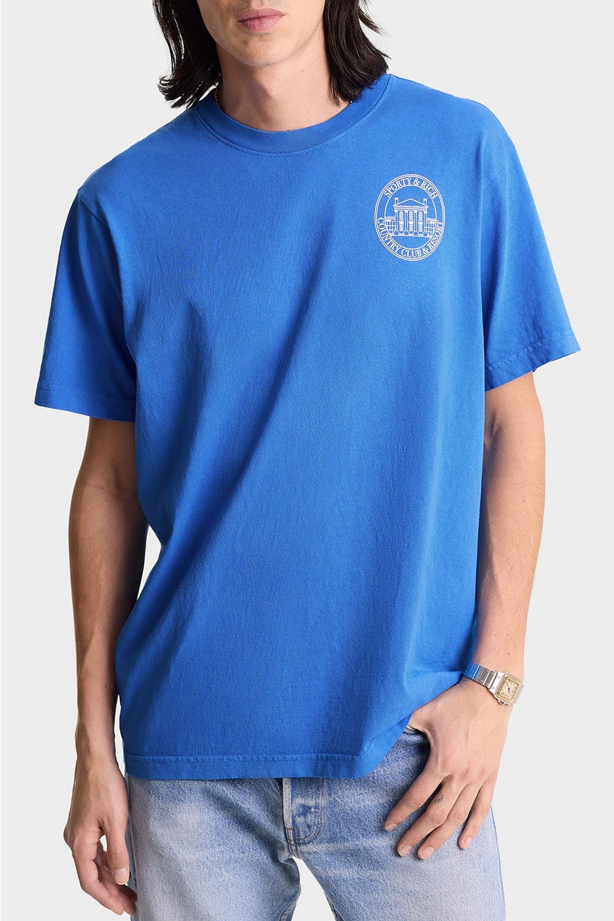 T-shirt Vendome à impression - Paris Blue