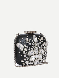 Minaudière à perles en cuir - Raven