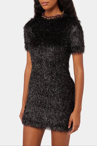 Robe courte à détail "eight PR" - Black
