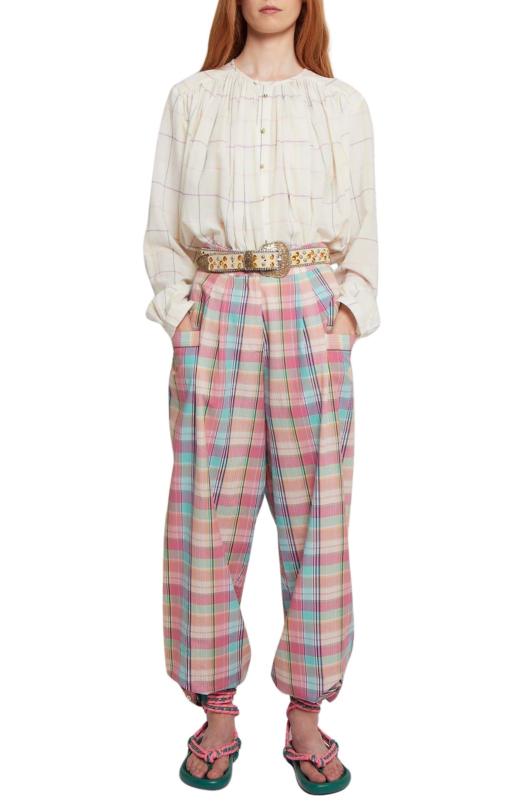 Pantalon Anne-Marie taille haute - Pink