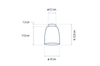LAMPE PLAFONDE NUT PF/10 BLACK OUTDOOR