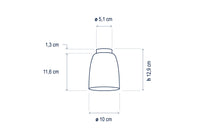 LAMPE PLAFONDE NUT PF/10 TERRACOTTA OUTDOOR