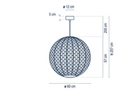LUSTRE NANS SPHERE S/60 RED OUTDOOR