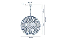 LUSTRE NANS SPHERE S/80 BROWN OUTDOOR