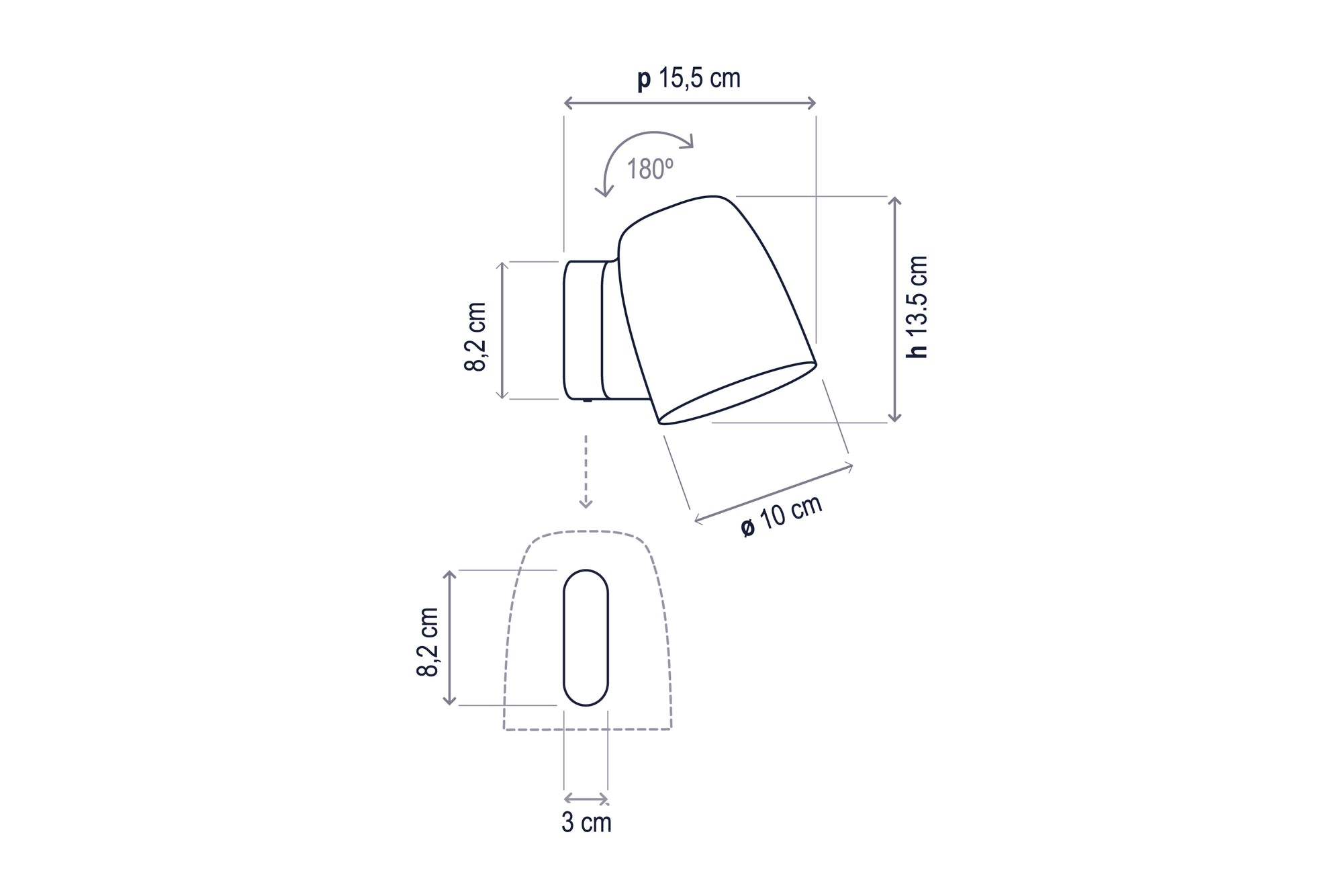 APPLIQUE NUT A/01 BLACK OUTDOOR