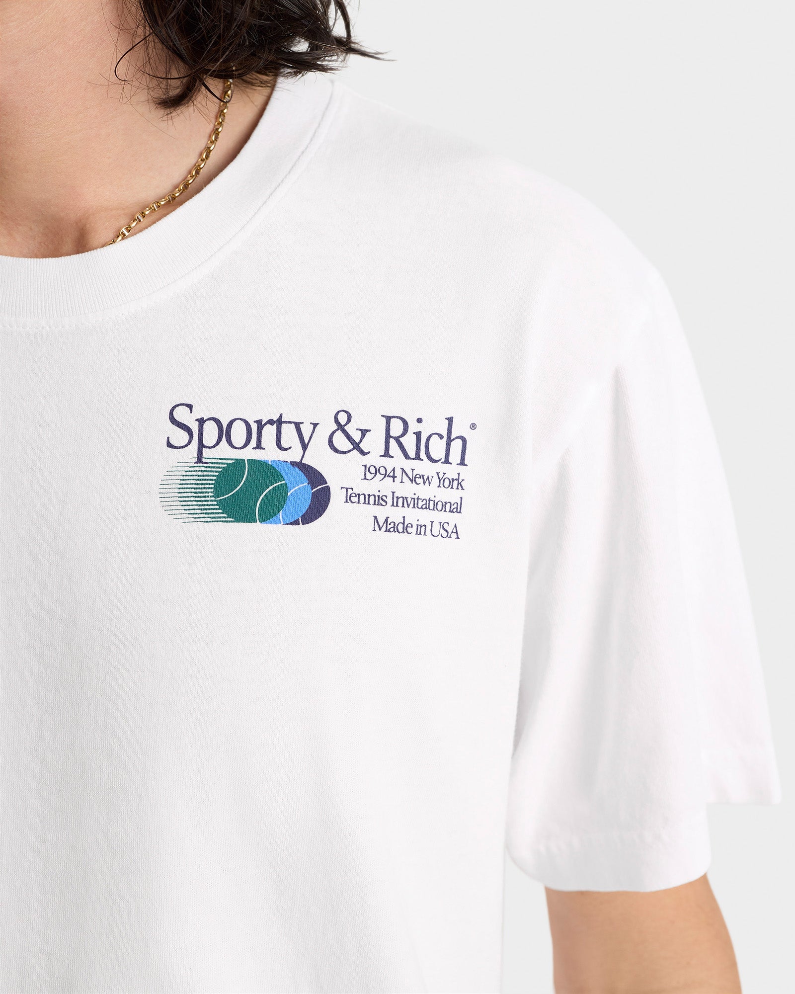T-shirt Invitational à impression - White