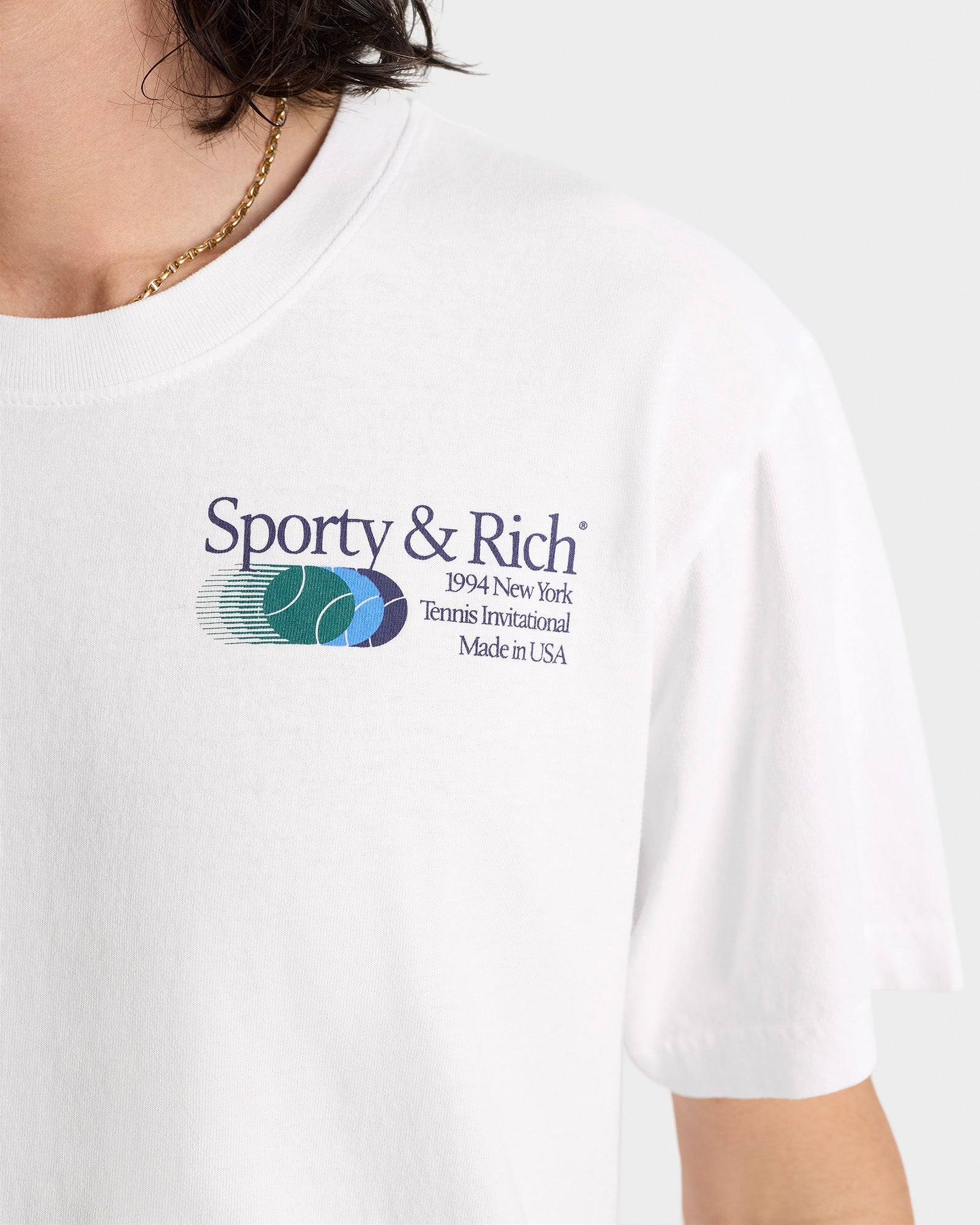 T-shirt Invitational à impression - White