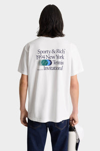 T-shirt Invitational à impression - White