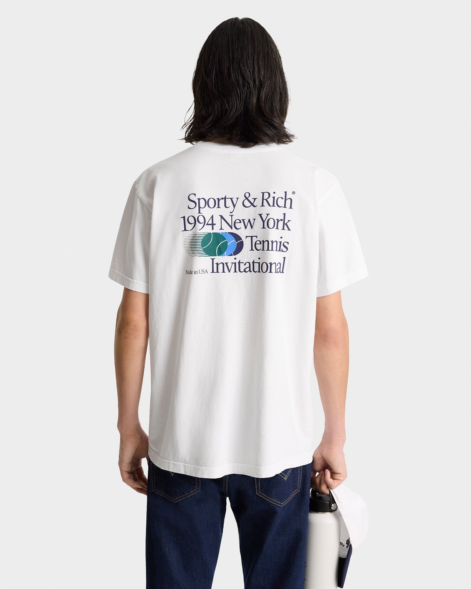 T-shirt Invitational à impression - White