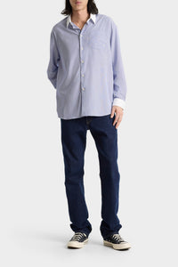 Chemise SRC oversize à rayures - Blue Striped