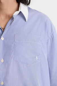 Chemise SRC oversize à rayures - Blue Striped