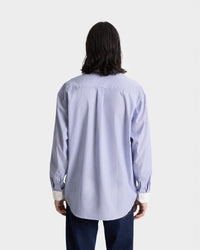 Chemise SRC oversize à rayures - Blue Striped