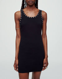 Robe débardeur en œillets - Black