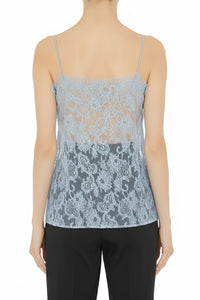 Top en dentelle transparente - Ice Grey