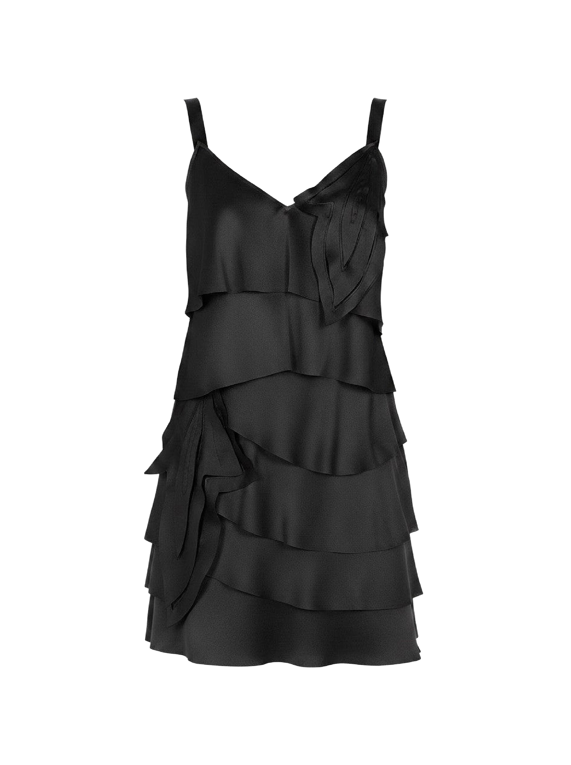 Top en soie mélangée - Black