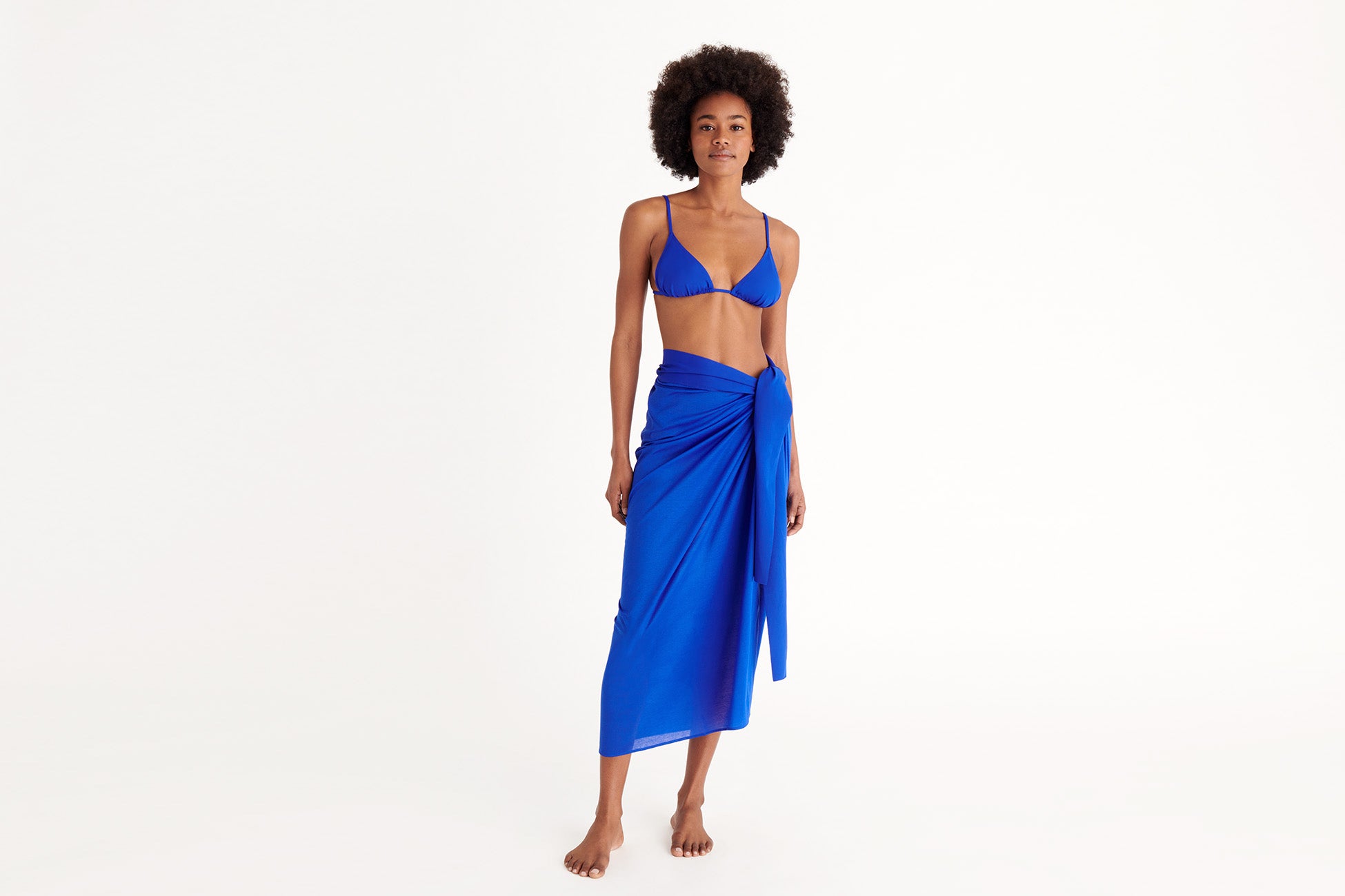 INDIGO PEPLUM PARÉO LONG