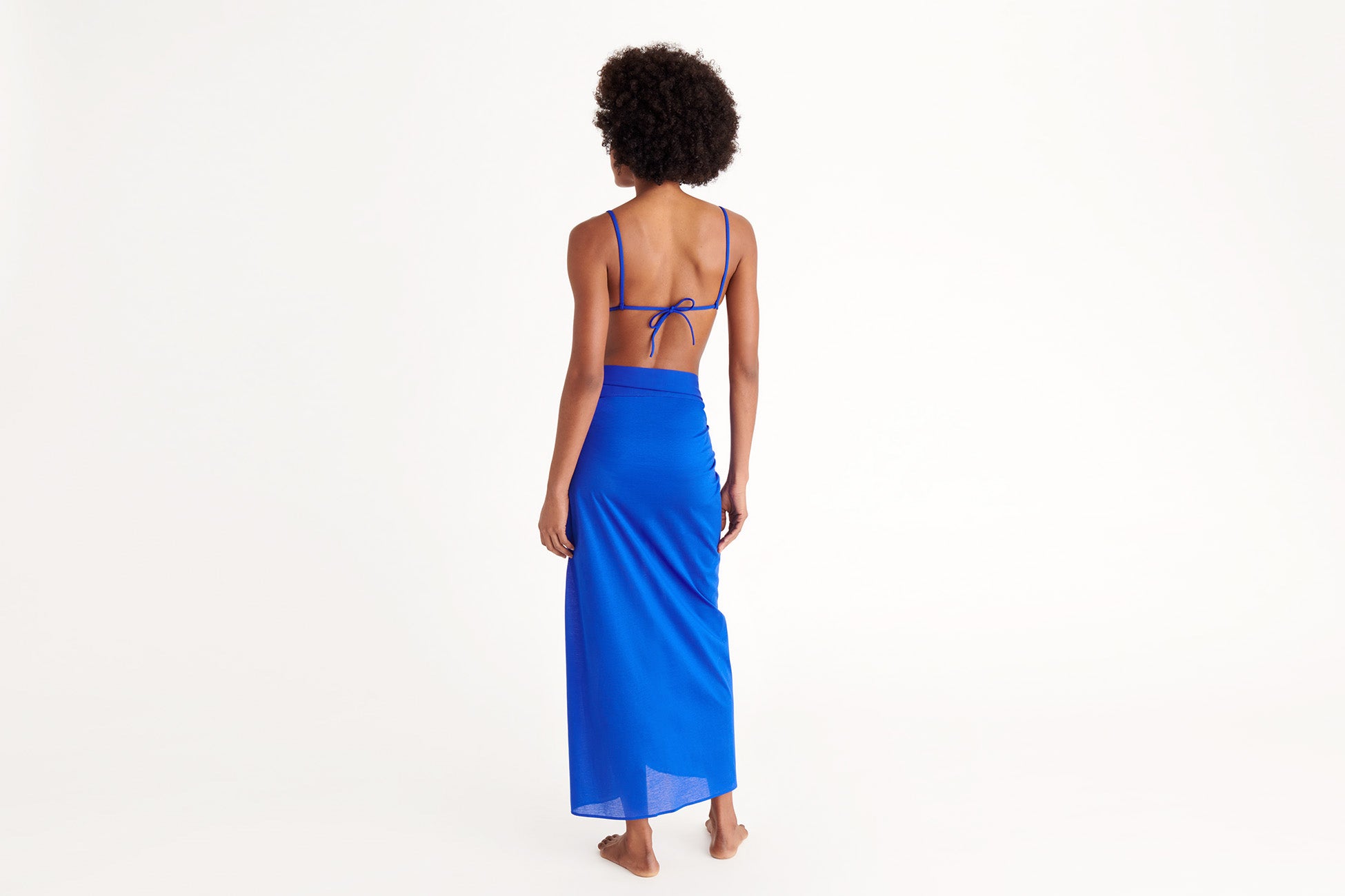 INDIGO PEPLUM PARÉO LONG