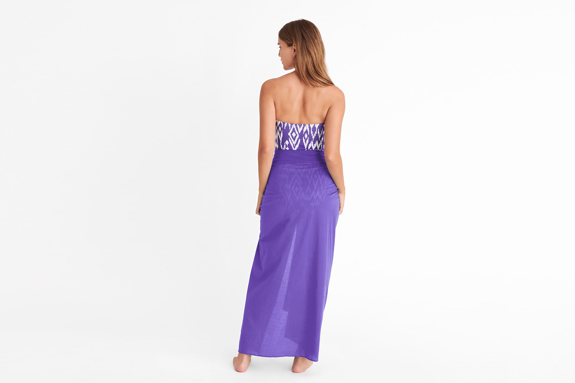 FLASHY PEPLUM PARÉO LONG