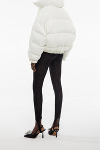 Doudoune courte maxi col - White