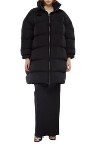 Doudoune longue maxi col - Black