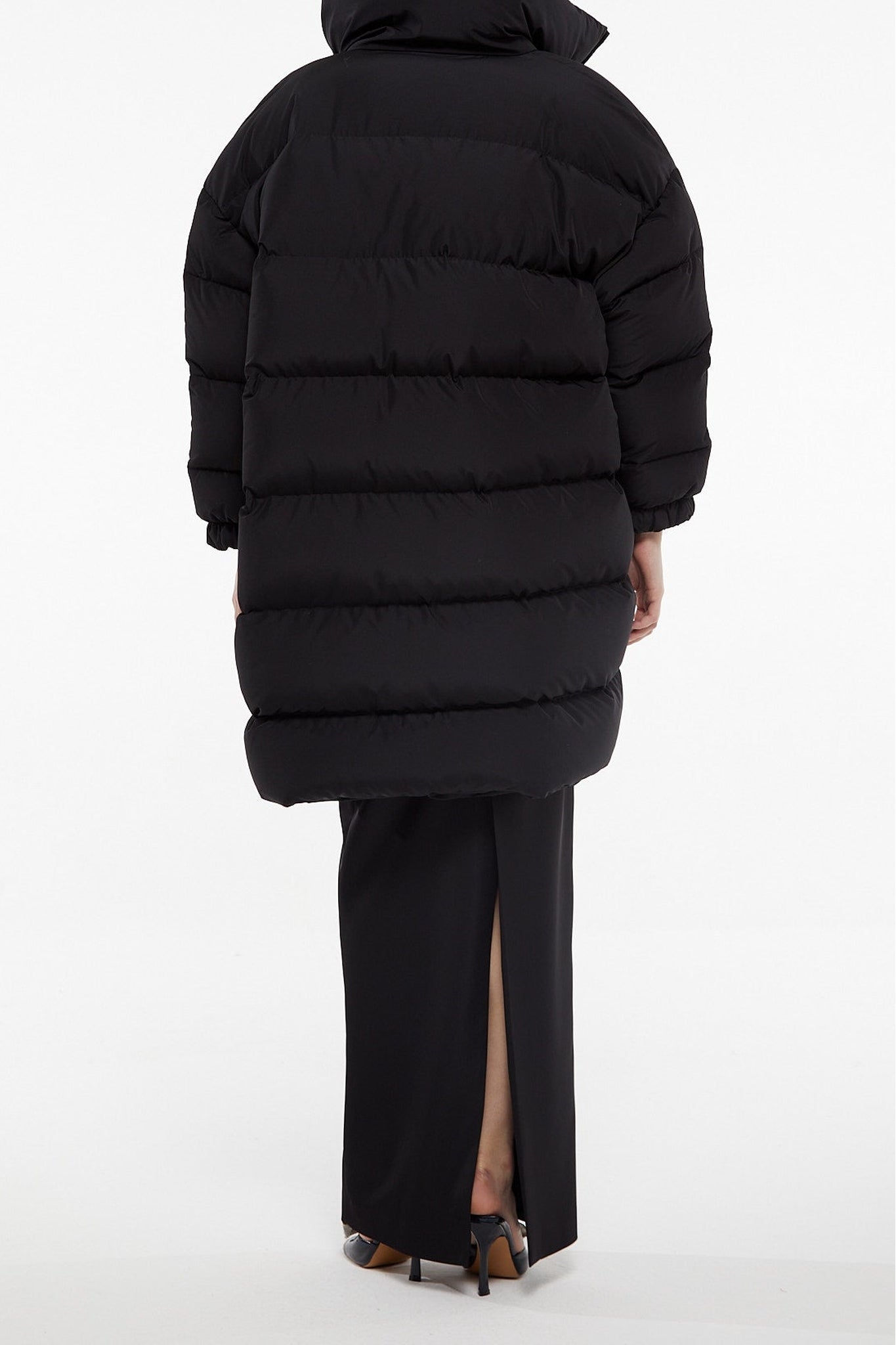 Doudoune longue maxi col - Black