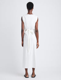 Robe Lynn en jersey de coton - White