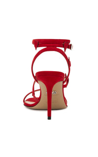 Sandales à talon Petit cœur 85 en daim - Red