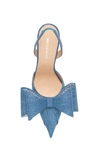 Slingback Le Cadeau 110 en denim - Denim Blue