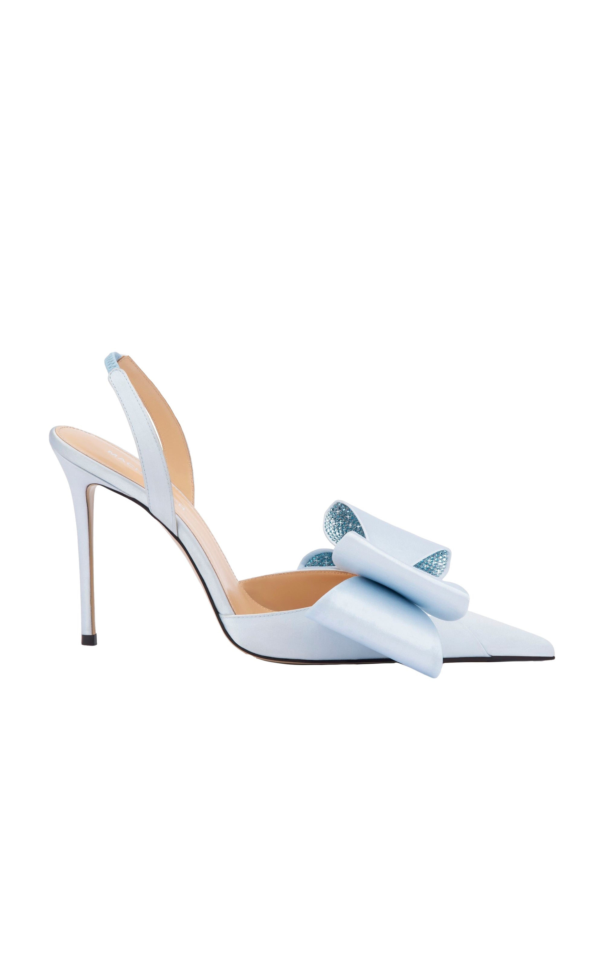 Le Cadeau 110 silk slingback - Sky Blue