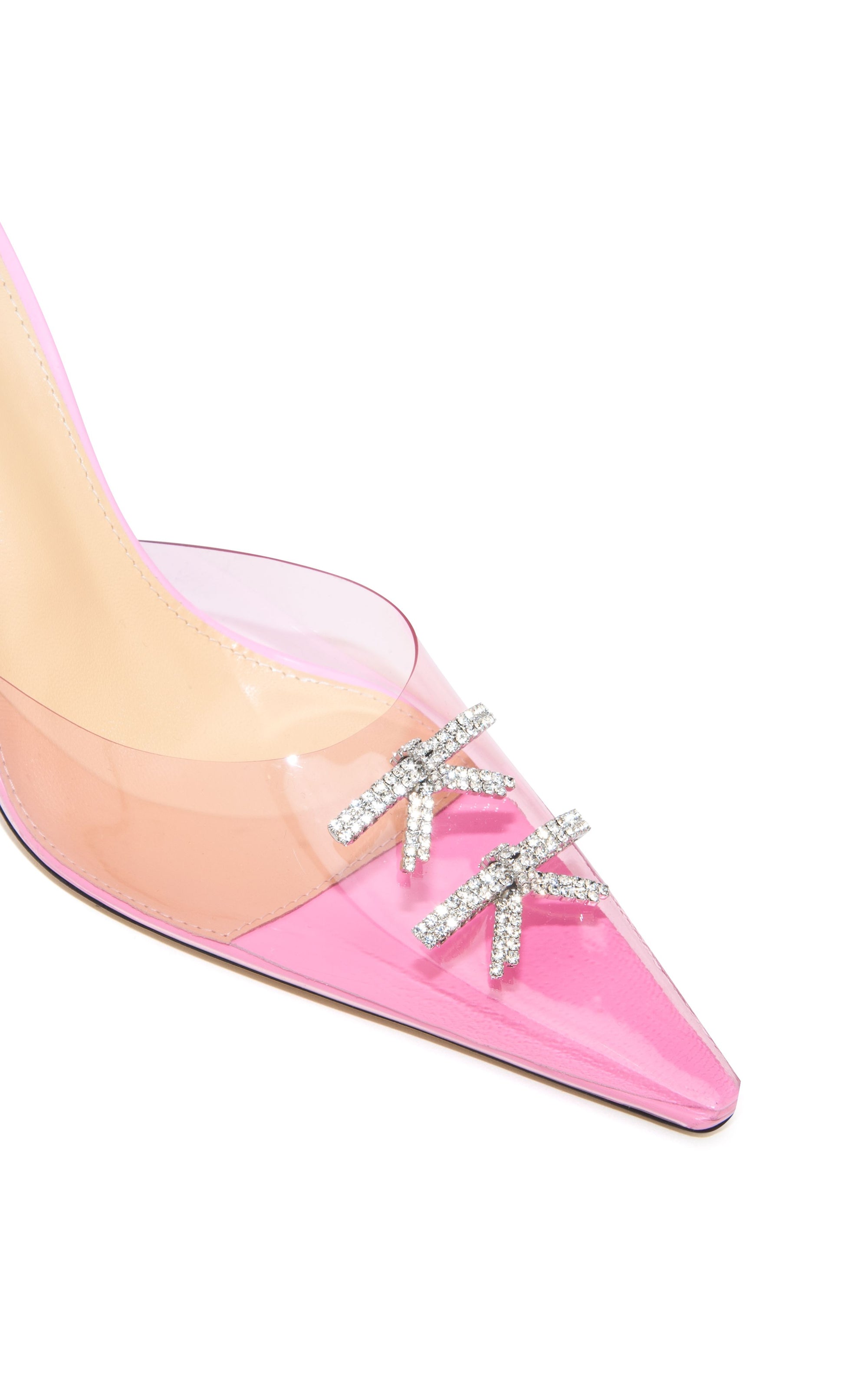 Matilda 100 strappy pumps with pearls and rhinestones - Pink