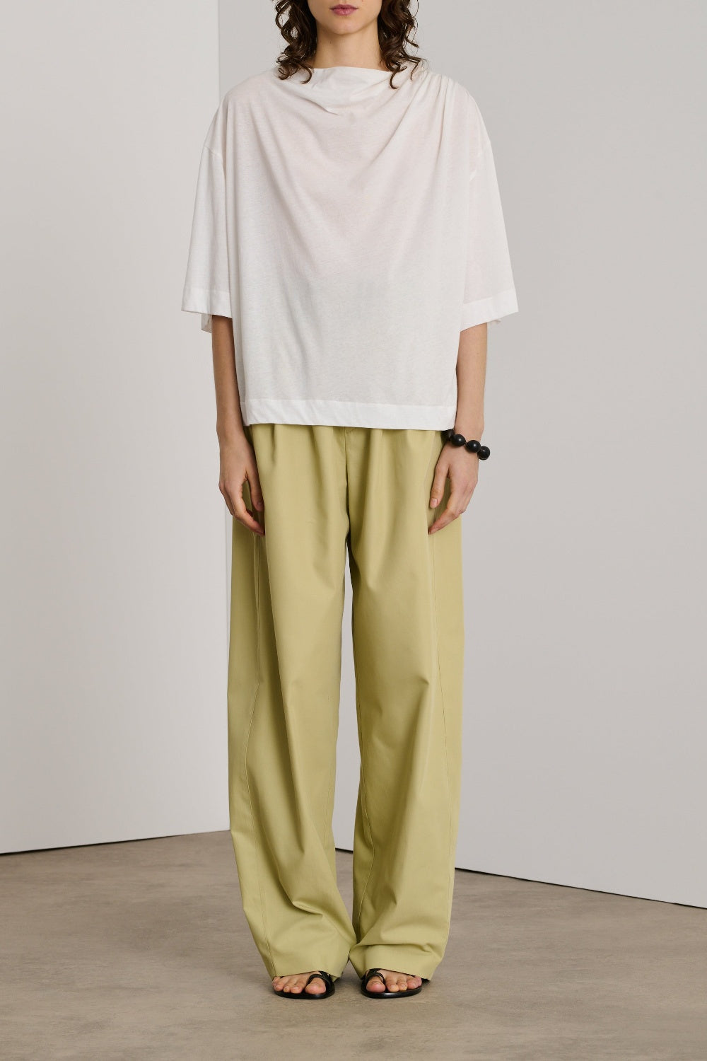 Dakota short-sleeved cotton blouse - White
