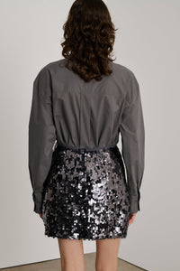 ARGENT/BLEU ANTHRACITE JUPE ROBBIE